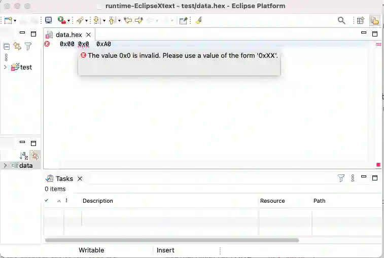 Image showing an ergonomic error in the parsing of the hexadecimal value.